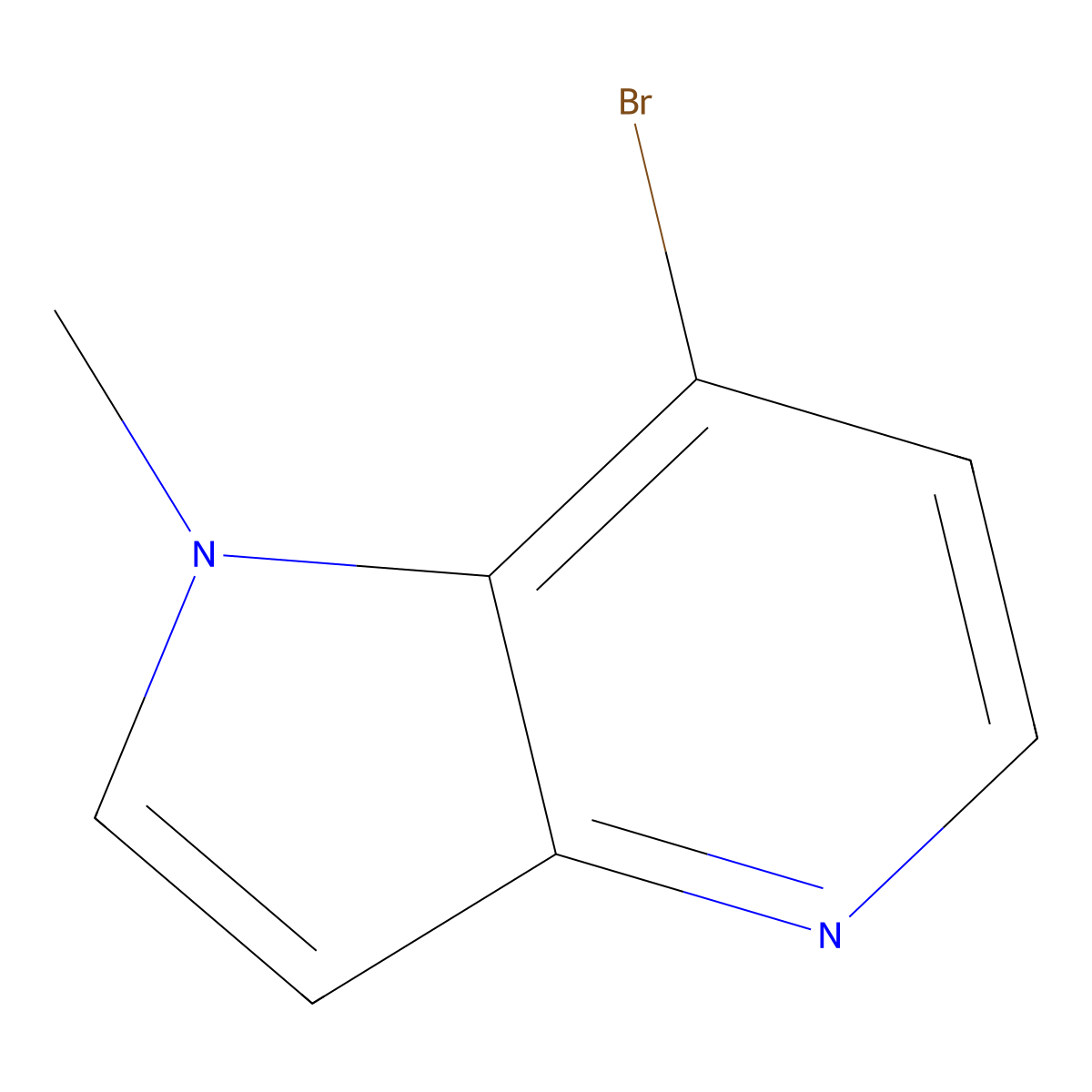 7-bromo-1-methyl-1H-pyrrolo[3,2-b]pyridine molecular structure, CAS 1468463-21-9