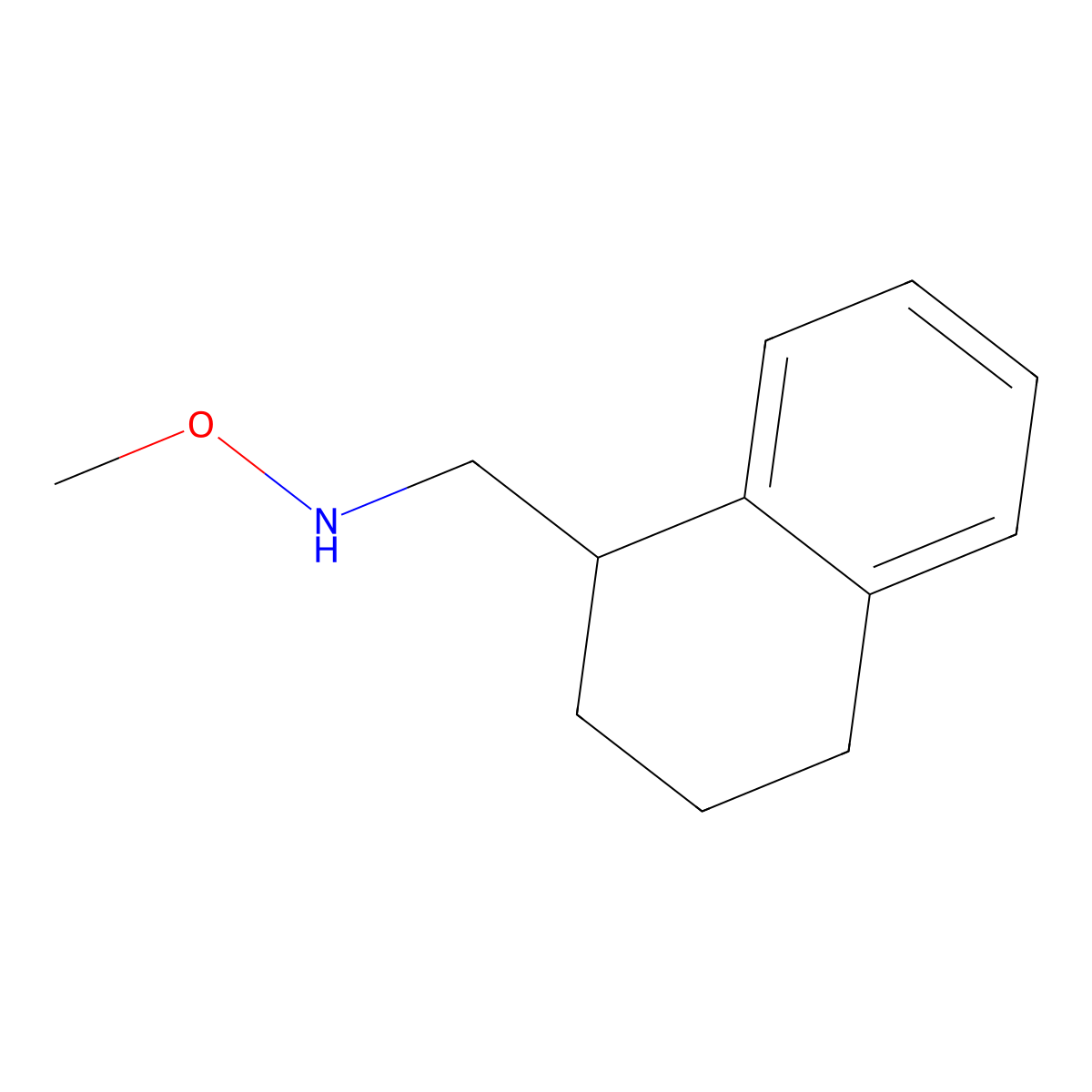 Methoxy[(1,2,3,4-tetrahydronaphthalen-1-yl)methyl]amine molecular structure, CAS 1468482-69-0