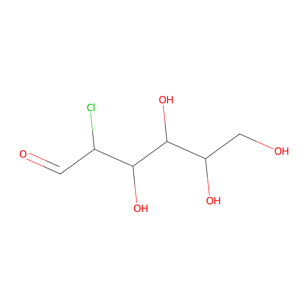 2-Chloro-2-deoxyglucose molecular structure, CAS 14685-79-1