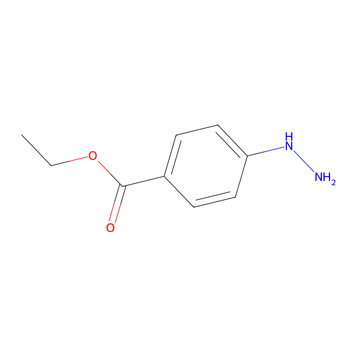 Ethyl 4-hydrazinylbenzoate molecular structure, CAS 14685-90-6