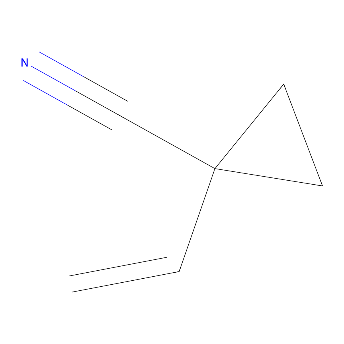 1-Vinylcyclopropanecarbonitrile molecular structure, CAS 146857-46-7