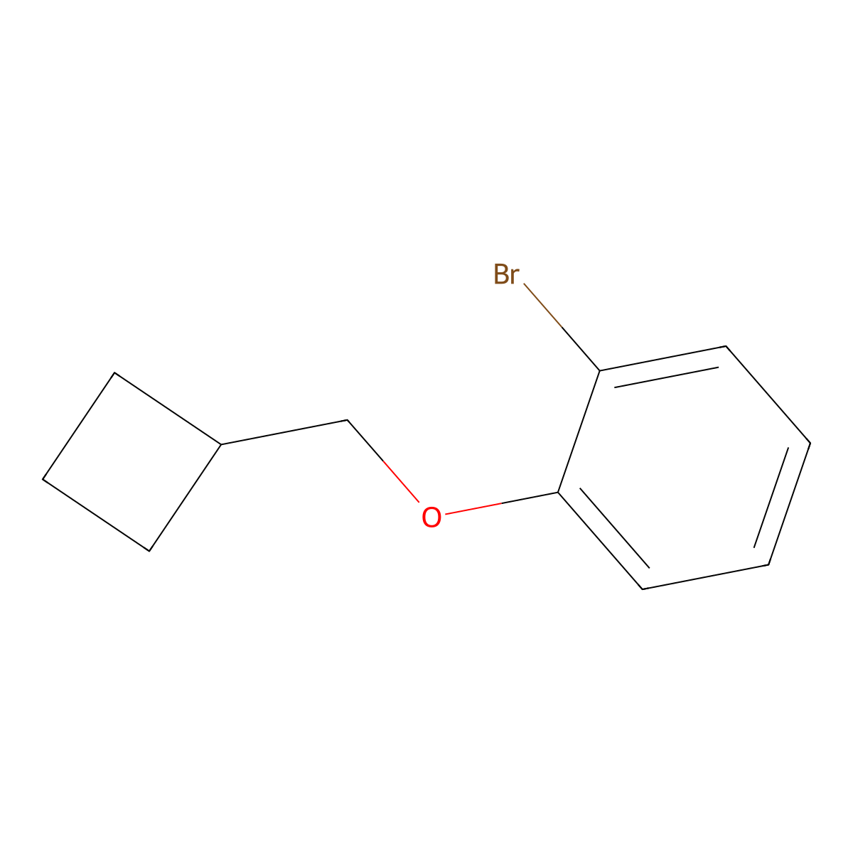 1-Bromo-2-(cyclobutylmethoxy)benzene molecular structure, CAS 1468575-76-9