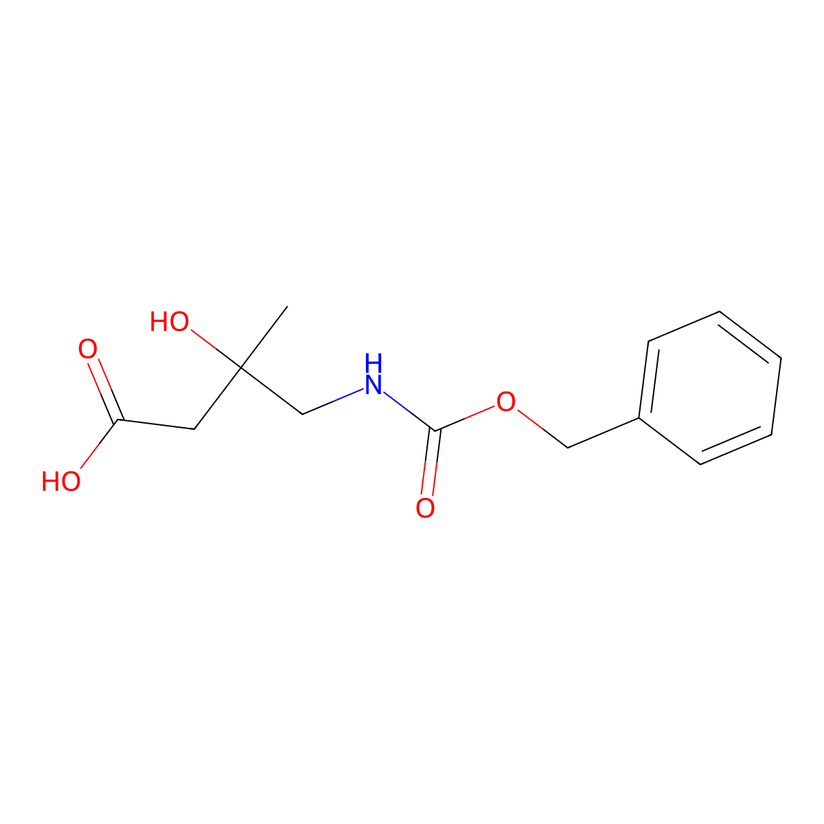 4-{[(Benzyloxy)carbonyl]amino}-3-hydroxy-3-methylbutanoic acid molecular structure, CAS 1468589-25-4
