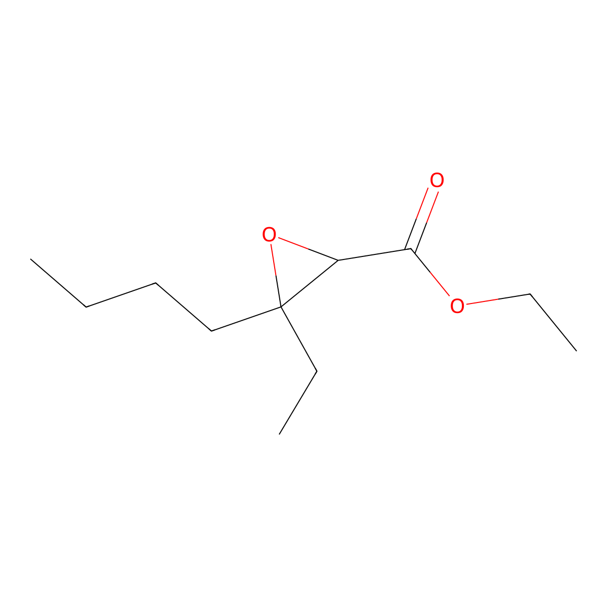 Ethyl 3-butyl-3-ethyloxirane-2-carboxylate molecular structure, CAS 1468602-46-1