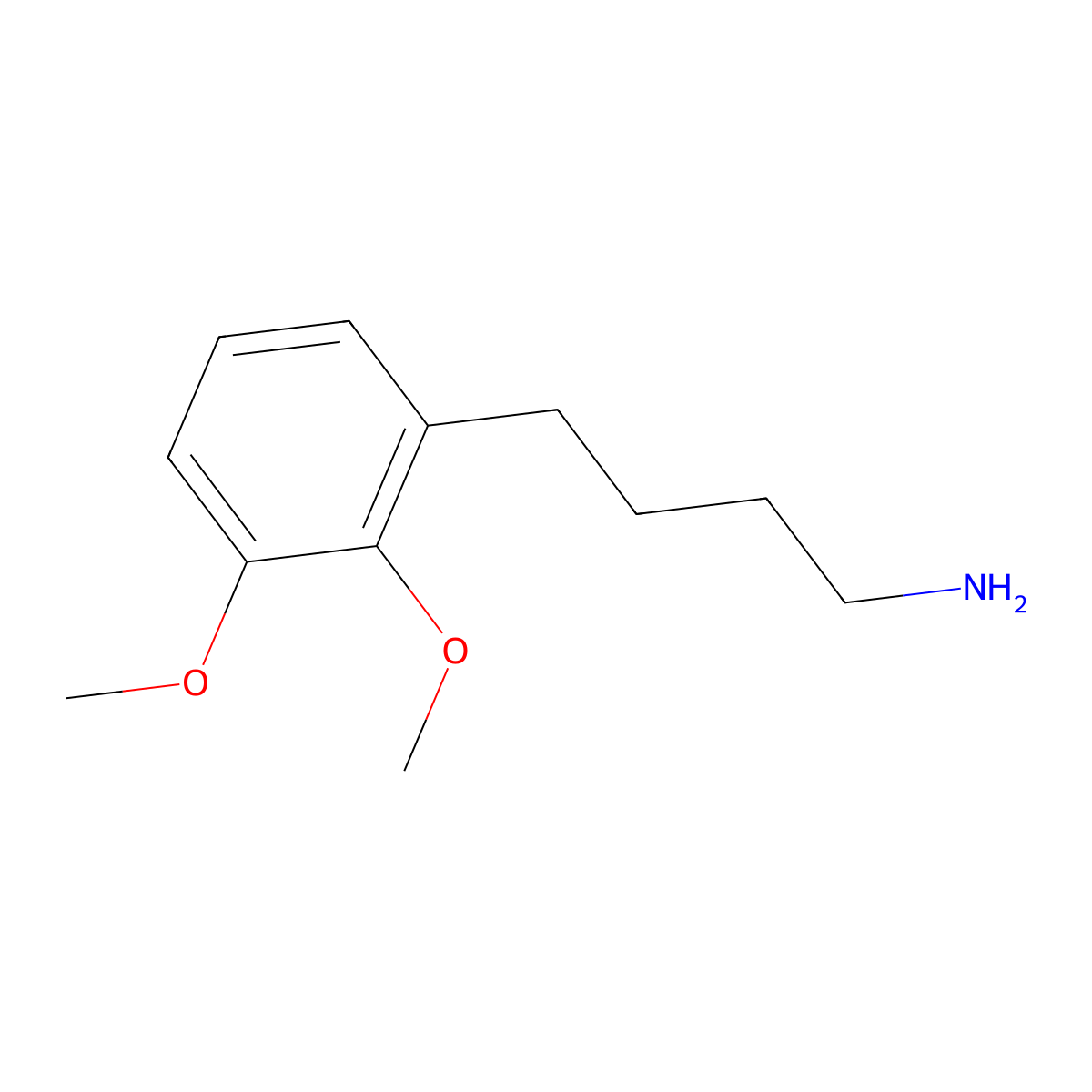 4-(2,3-Dimethoxyphenyl)butan-1-amine molecular structure, CAS 1468645-38-6