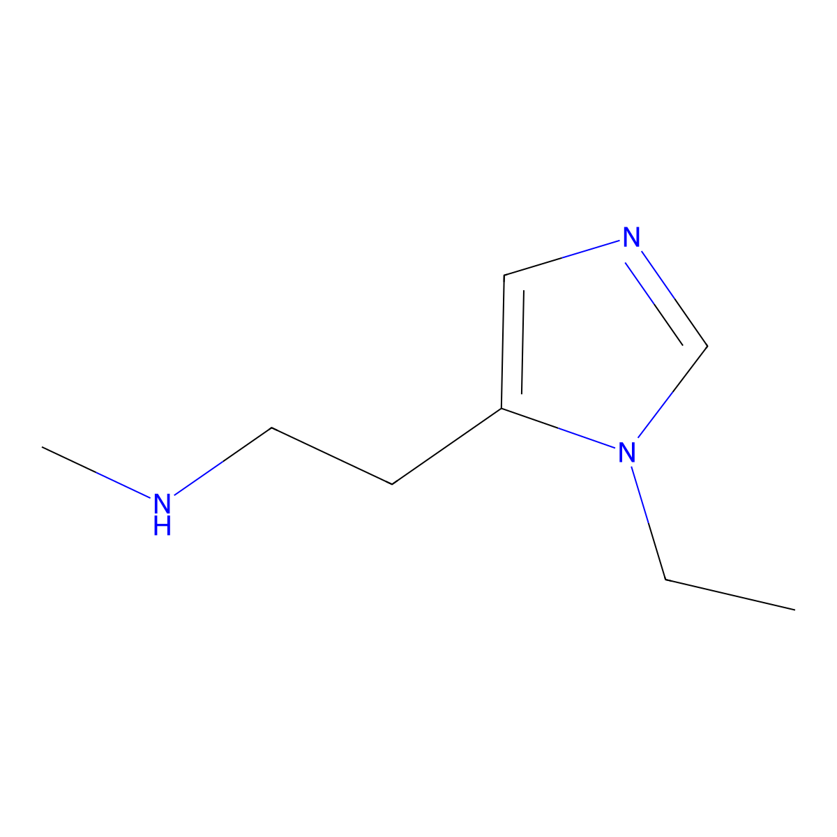2-(1-Ethyl-1h-imidazol-5-yl)-N-methylethan-1-amine molecular structure, CAS 1468690-62-1