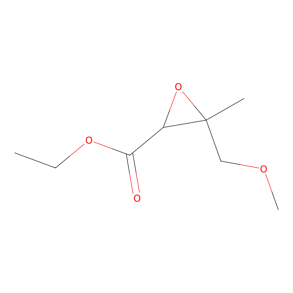 Ethyl 3-(methoxymethyl)-3-methyloxirane-2-carboxylate molecular structure, CAS 1468693-40-4