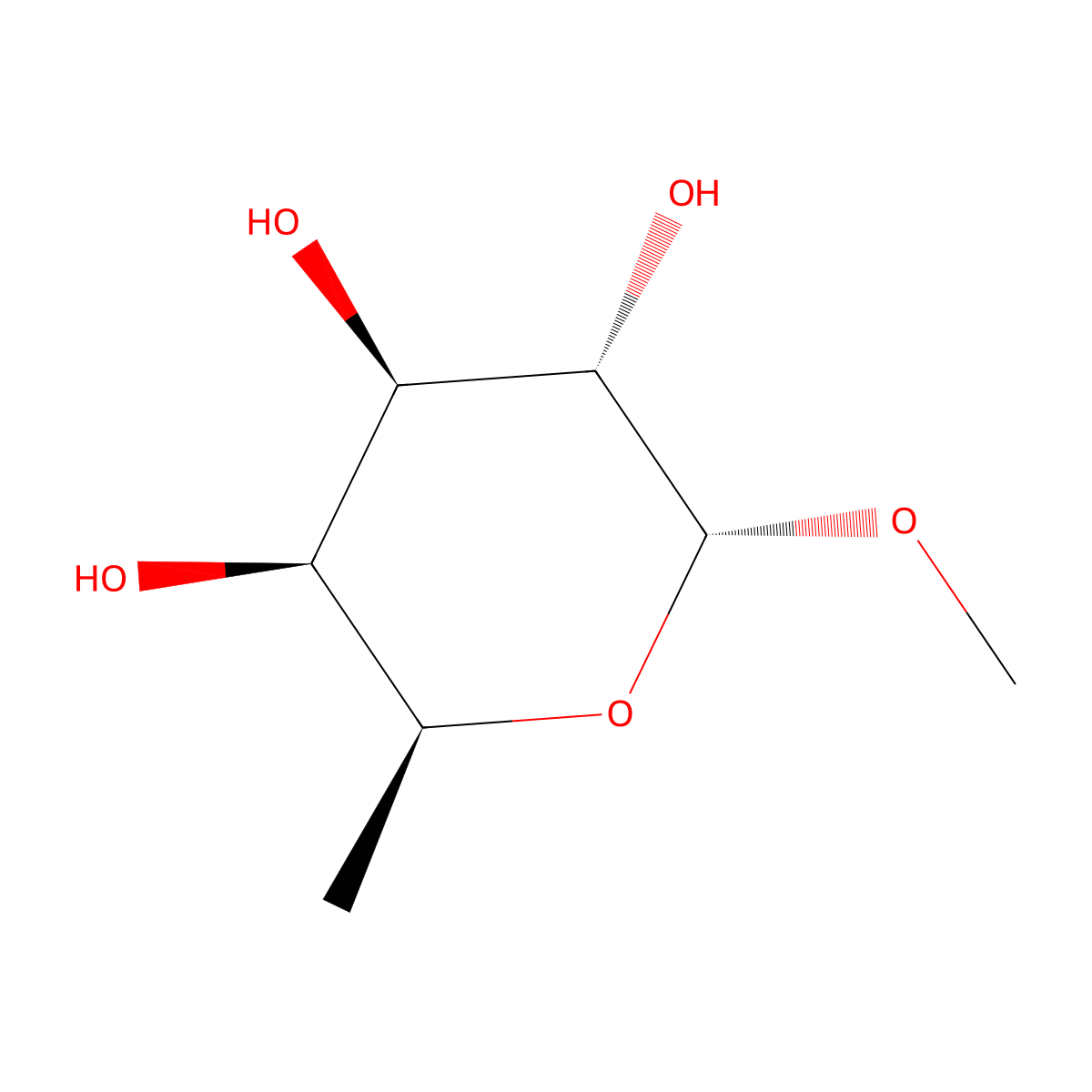 Methyl alpha-L-fucopyranoside molecular structure, CAS 14687-15-1