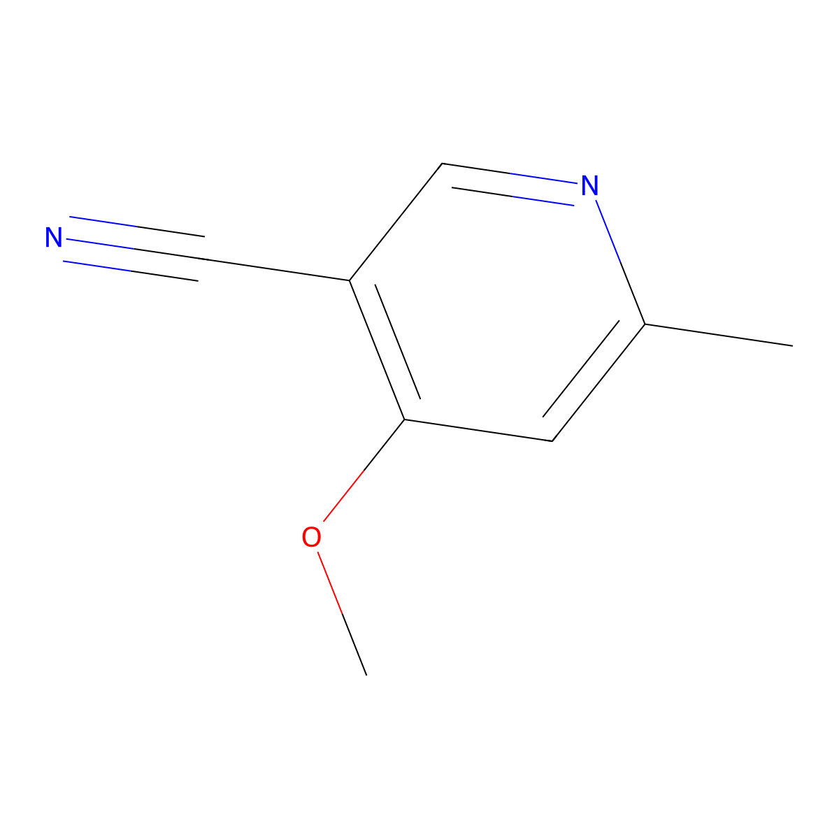 4-Methoxy-6-methyl-nicotinonitrile molecular structure, CAS 1468717-89-6