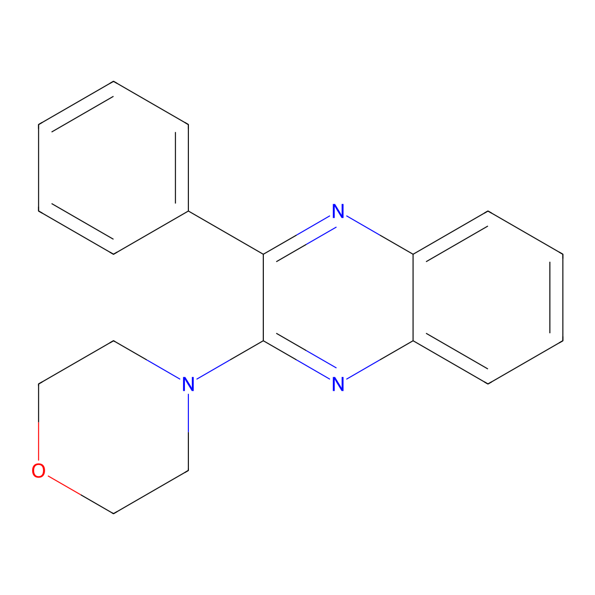 4-(3-Phenylquinoxalin-2-yl)morpholine molecular structure, CAS 146874-55-7