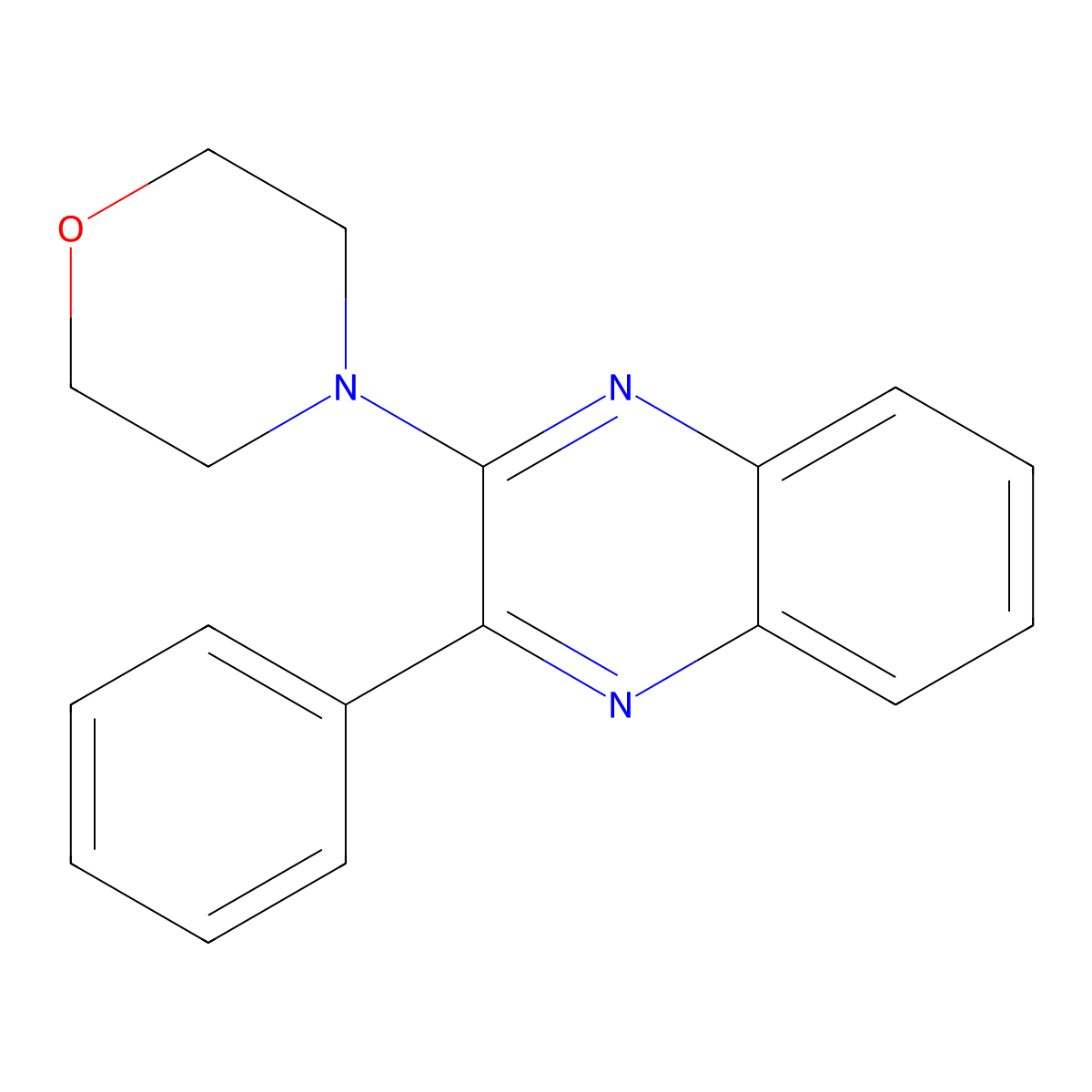 4-(3-Phenylquinoxalin-2-yl)morpholine molecular structure, CAS 146874-55-7