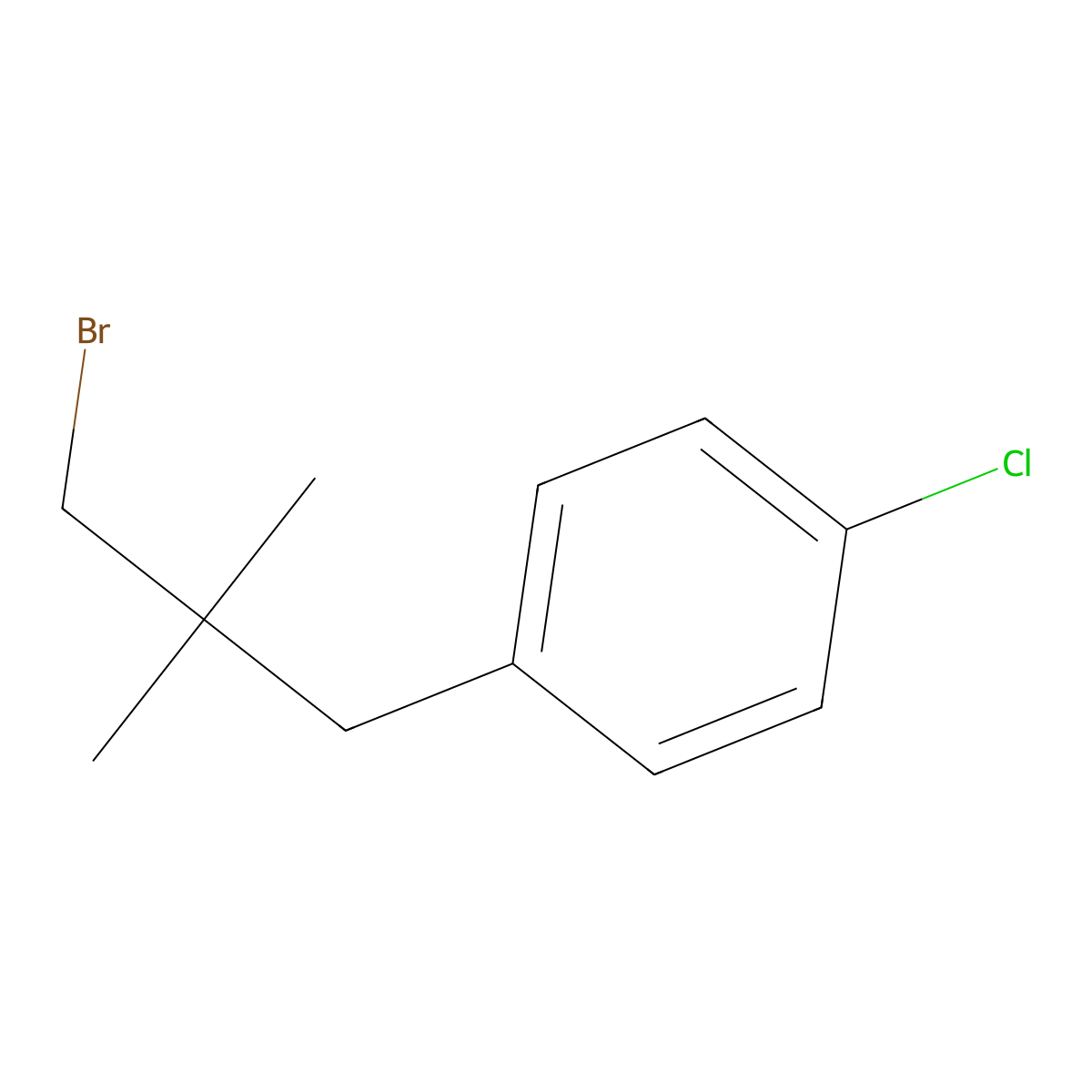 1-(3-Bromo-2,2-dimethylpropyl)-4-chlorobenzene molecular structure, CAS 1468750-72-2