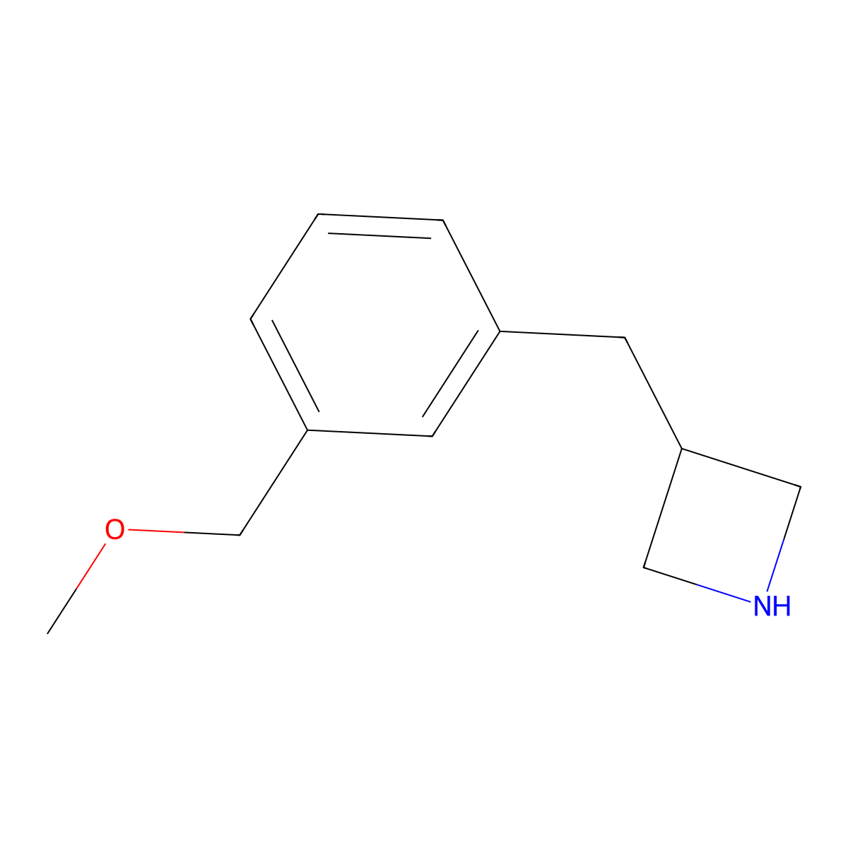3-(3-(Methoxymethyl)benzyl)azetidine molecular structure, CAS 1468795-25-6