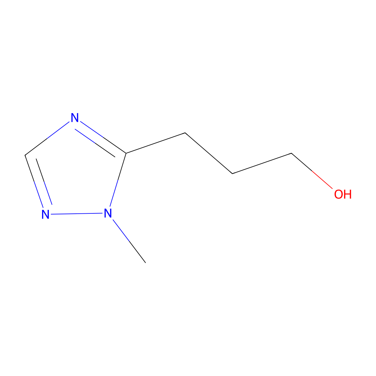 3-(1-Methyl-1H-1,2,4-triazol-5-YL)propan-1-OL molecular structure, CAS 1468804-53-6