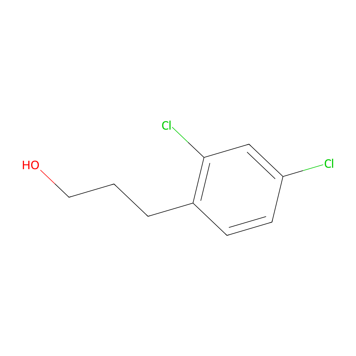 3-(2,4-Dichlorophenyl)propan-1-ol molecular structure, CAS 146882-07-7