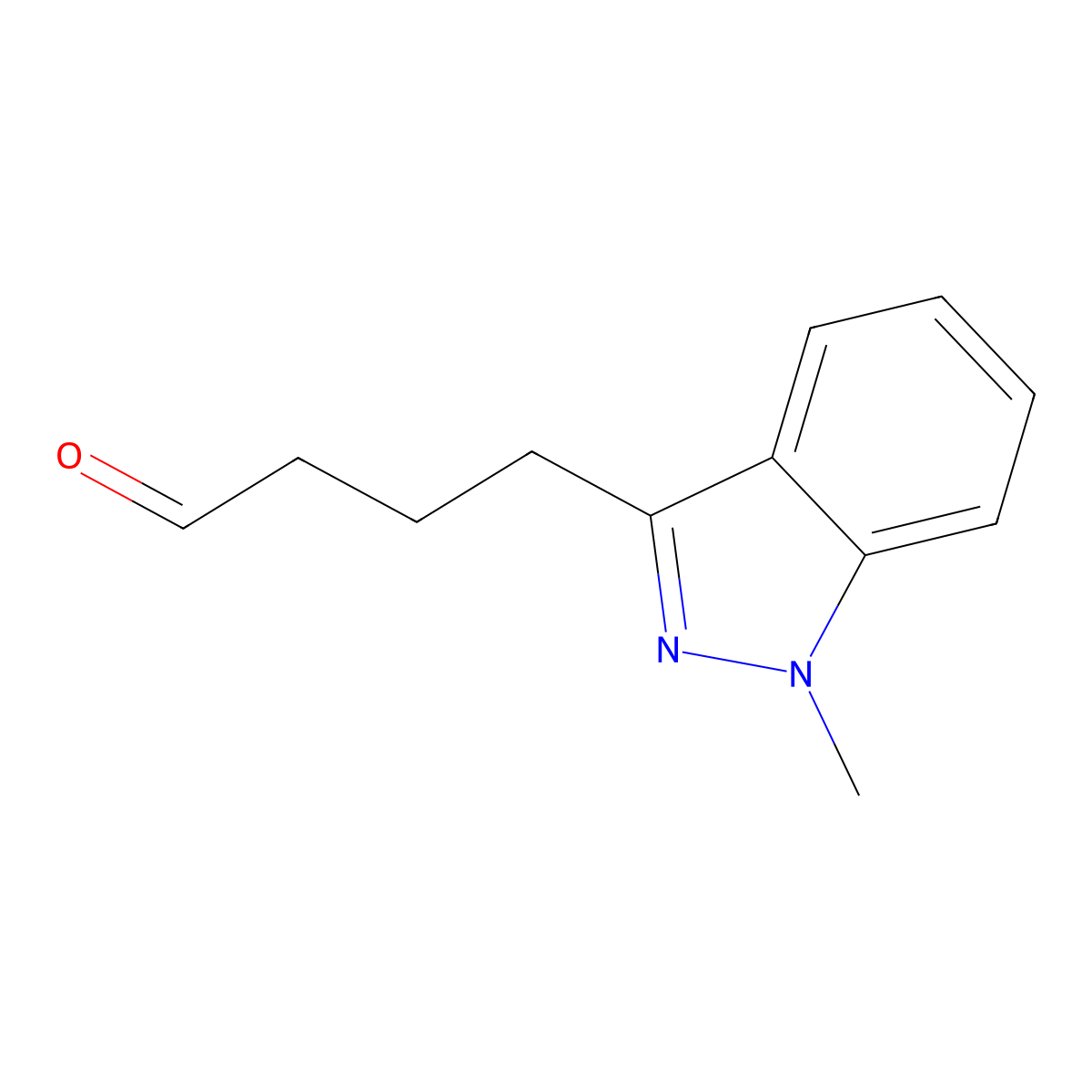 4-(1-Methyl-1h-indazol-3-yl)butanal molecular structure, CAS 1468833-20-6