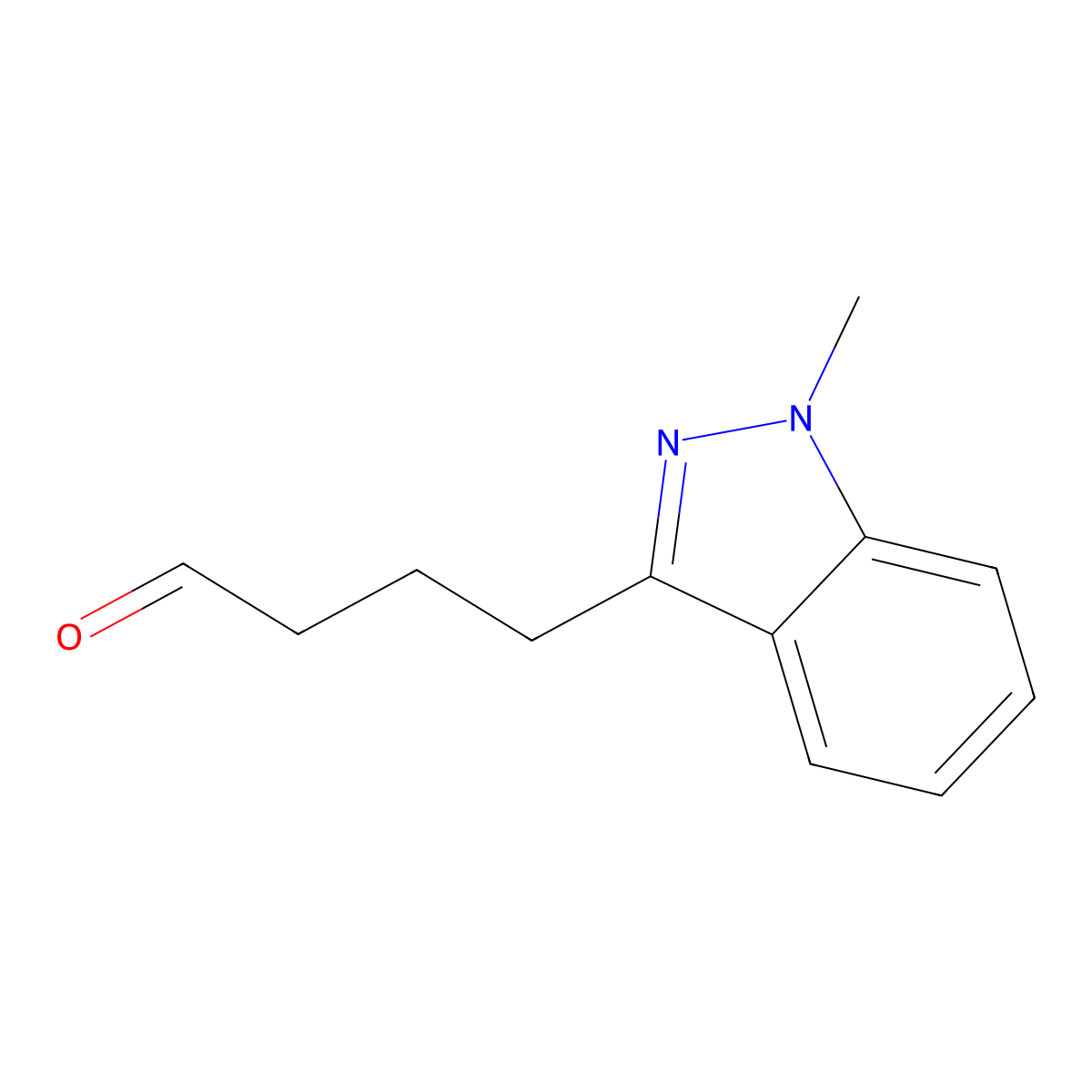 4-(1-Methyl-1h-indazol-3-yl)butanal molecular structure, CAS 1468833-20-6