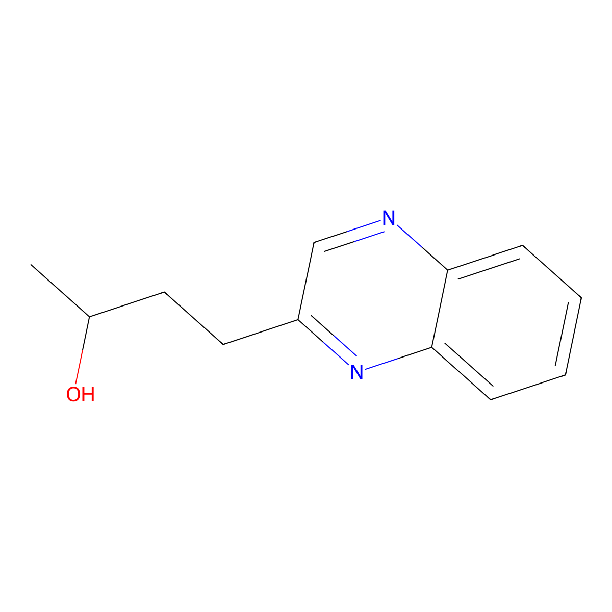 4-(Quinoxalin-2-yl)butan-2-ol molecular structure, CAS 1468896-75-4
