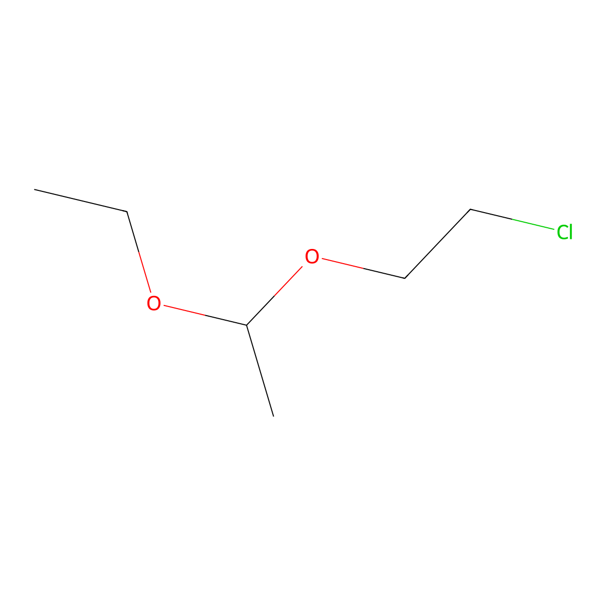 1-(2-Chloroethoxy)-1-ethoxyethane molecular structure, CAS 14689-96-4