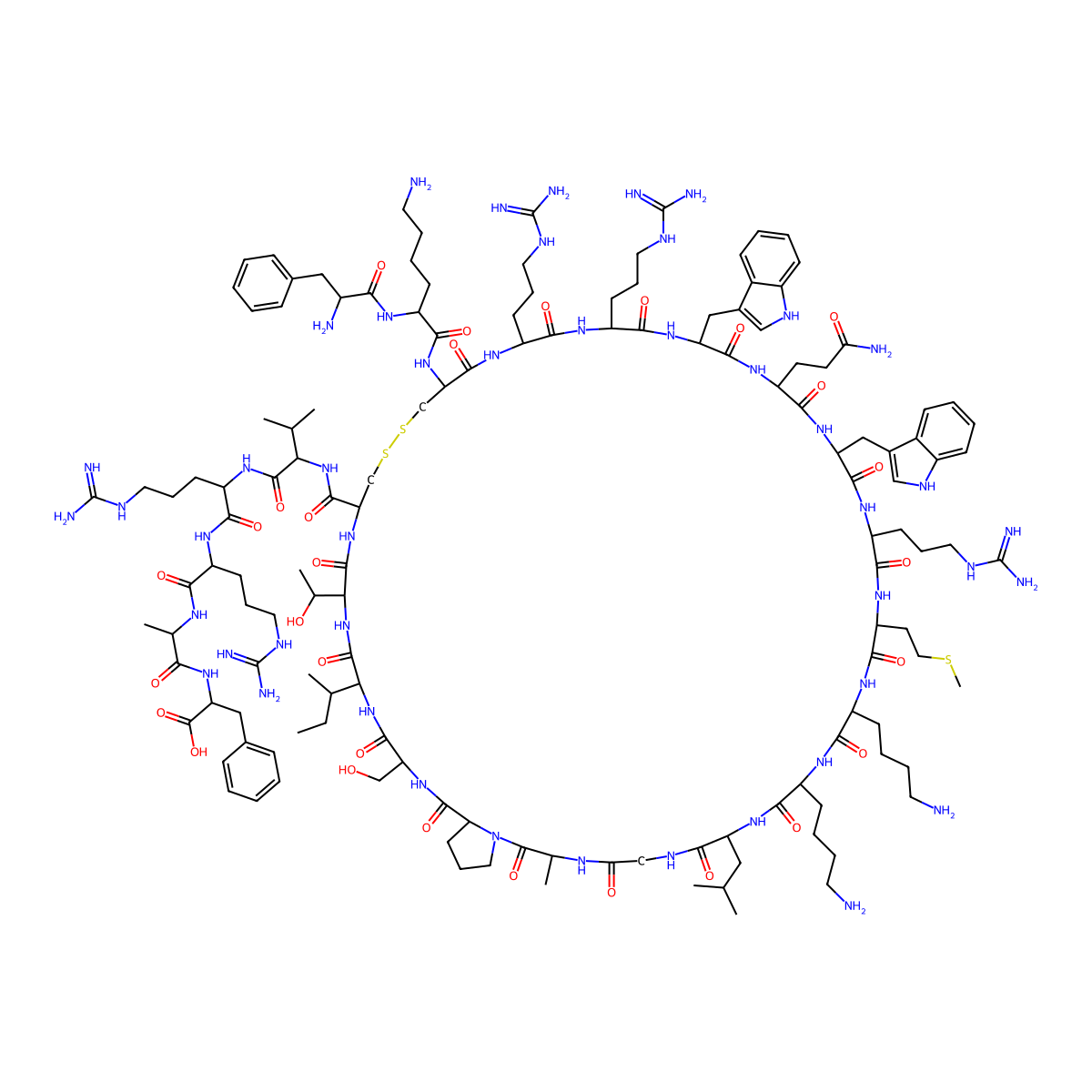 Lactoferricin molecular structure, CAS 146897-68-9