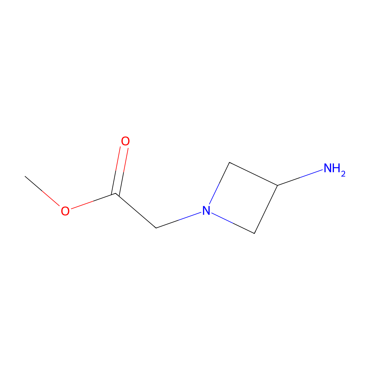 Methyl 2-(3-aminoazetidin-1-yl)acetate molecular structure, CAS 1468994-99-1