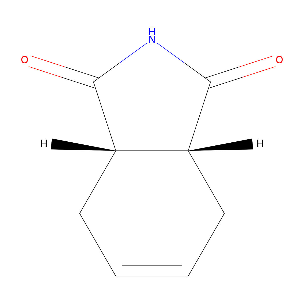 cis-1,2,3,6-Tetrahydrophthalimide molecular structure, CAS 1469-48-3