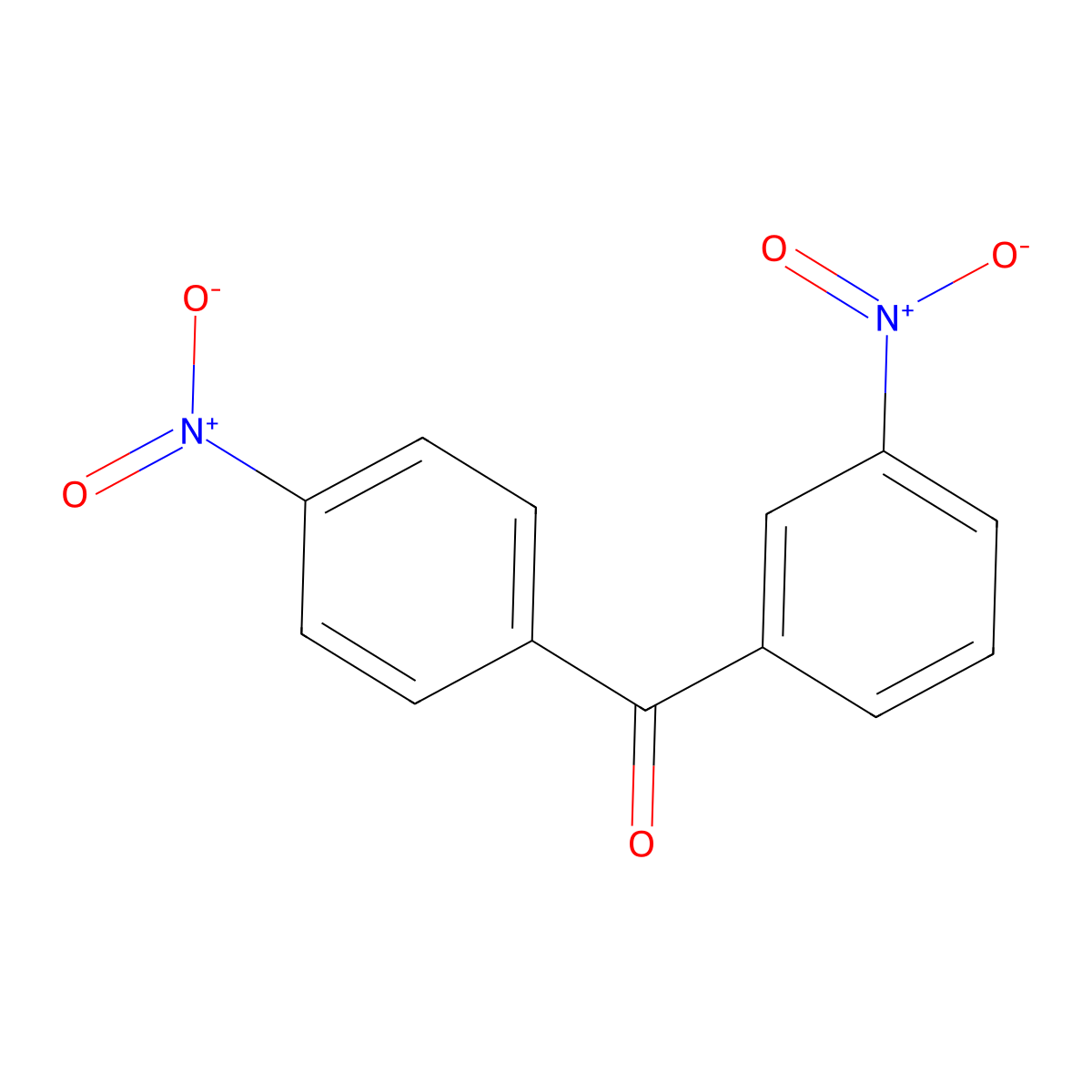 3,4'-Dinitrobenzophenone molecular structure, CAS 1469-74-5
