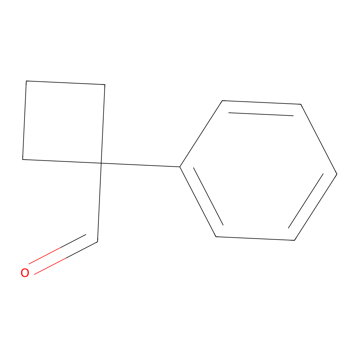 1-Phenylcyclobutane-1-carbaldehyde molecular structure, CAS 1469-83-6