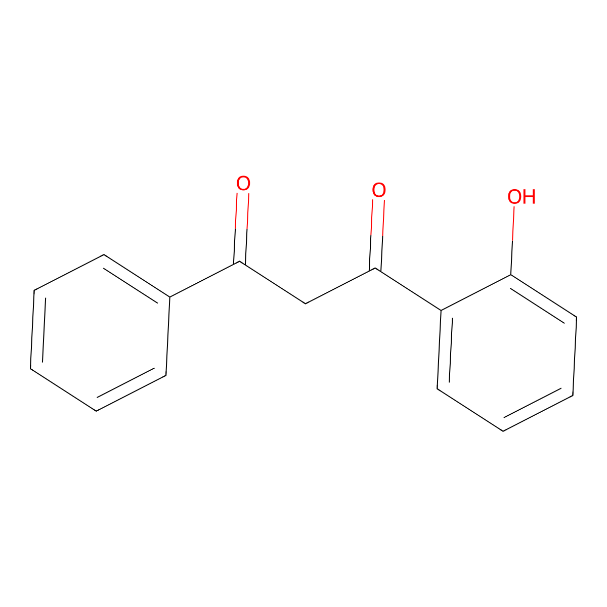 1-(2-Hydroxyphenyl)-3-phenyl-1,3-propanedione molecular structure, CAS 1469-94-9