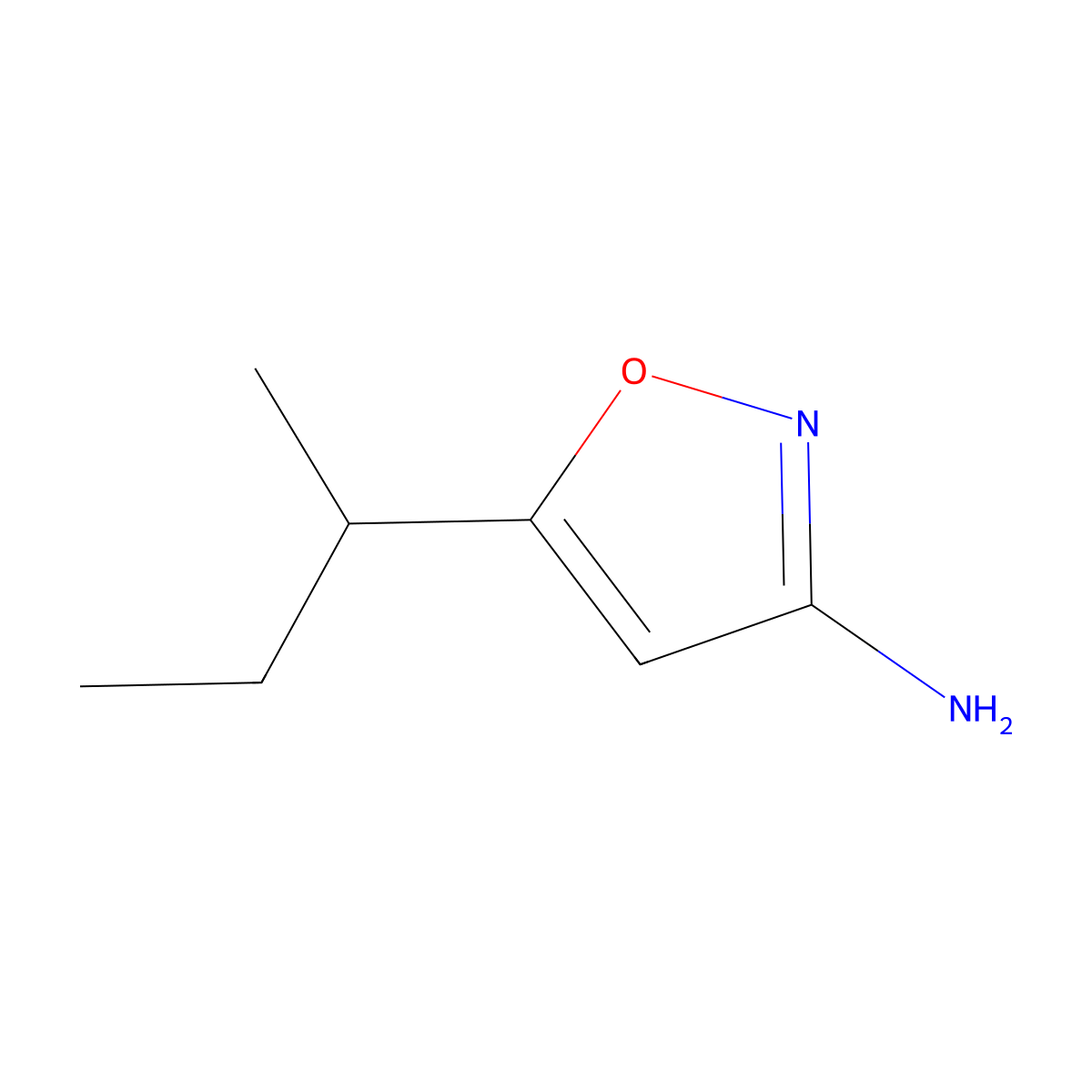 5-(Sec-butyl)isoxazol-3-amine molecular structure, CAS 1469007-95-1