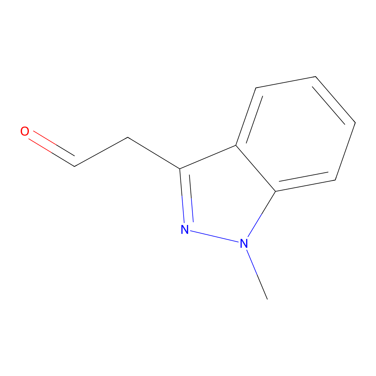 2-(1-Methyl-1h-indazol-3-yl)acetaldehyde molecular structure, CAS 1469025-77-1