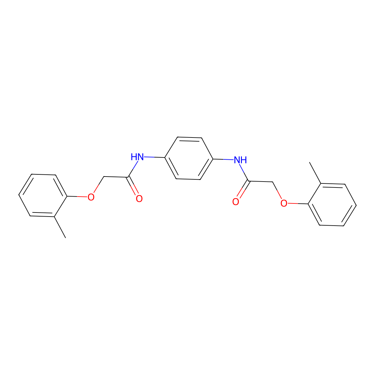 2-(2-methylphenoxy)-N-[4-[[2-(2-methylphenoxy)acetyl]amino]phenyl]acetamide molecular structure, CAS 146903-23-3