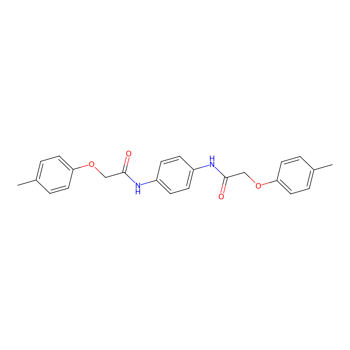 2-(4-methylphenoxy)-N-[4-[[2-(4-methylphenoxy)acetyl]amino]phenyl]acetamide molecular structure, CAS 146903-24-4