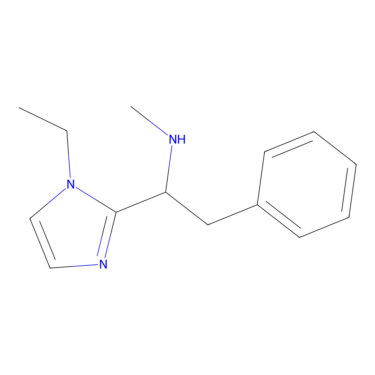 [1-(1-Ethyl-1H-imidazol-2-yl)-2-phenylethyl](methyl)amine molecular structure, CAS 1469061-64-0