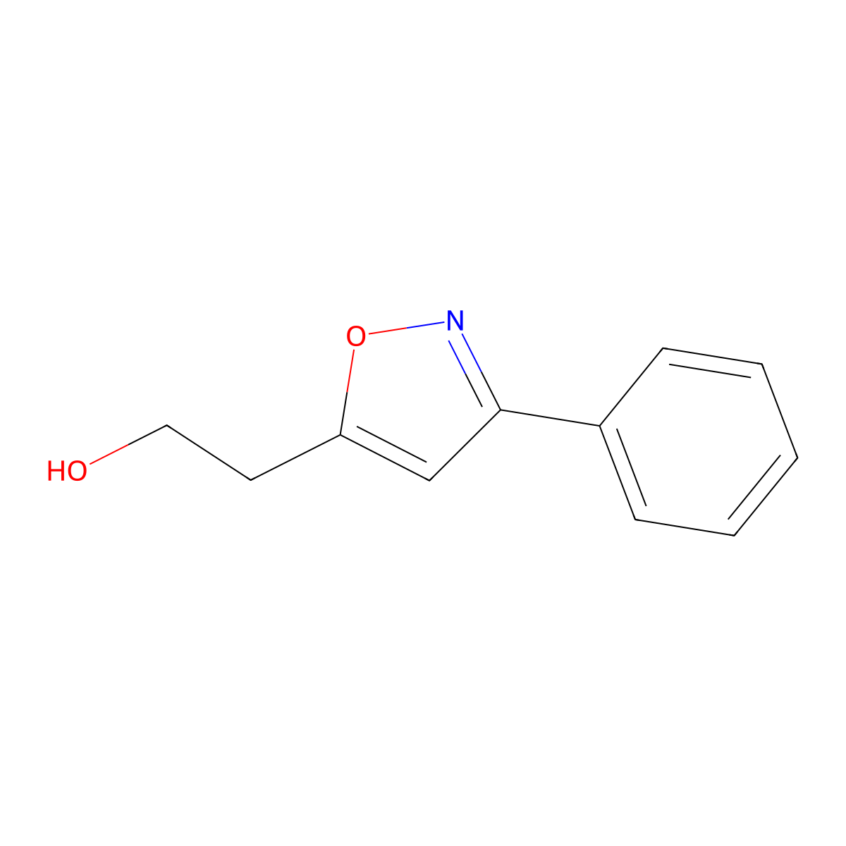 2-(3-Phenylisoxazol-5-yl)ethanol molecular structure, CAS 14691-31-7