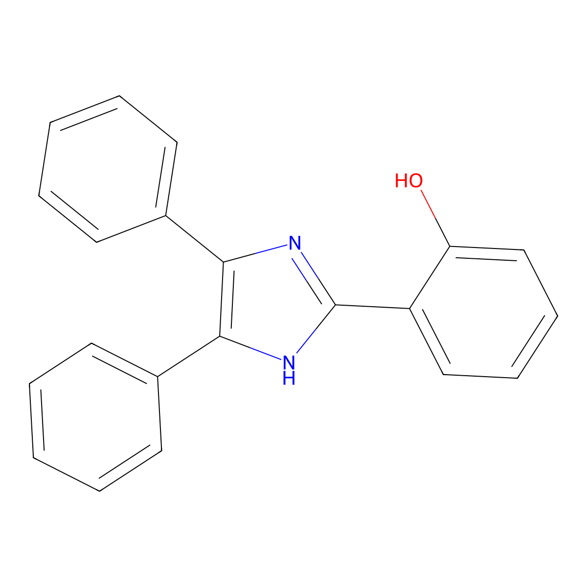 2-(4,5-diphenyl-1H-imidazol-2-yl)-Phenol molecular structure, CAS 14691-35-1