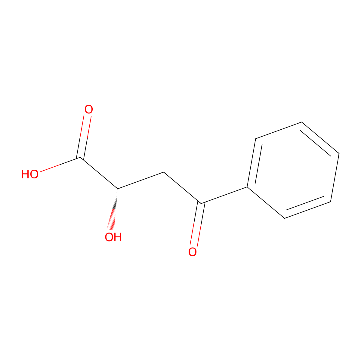 2-(S)-Hydroxy-4-oxo-4-phenylbutyric Acid molecular structure, CAS 146912-63-2