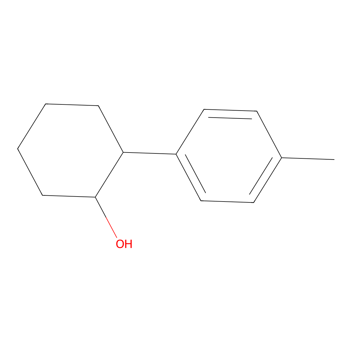 trans-2-(4-Methylphenyl)cyclohexanol molecular structure, CAS 146923-71-9