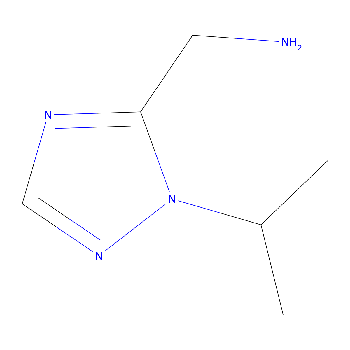 (1-Isopropyl-1H-1,2,4-triazol-5-yl)methanamine molecular structure, CAS 1469241-86-8