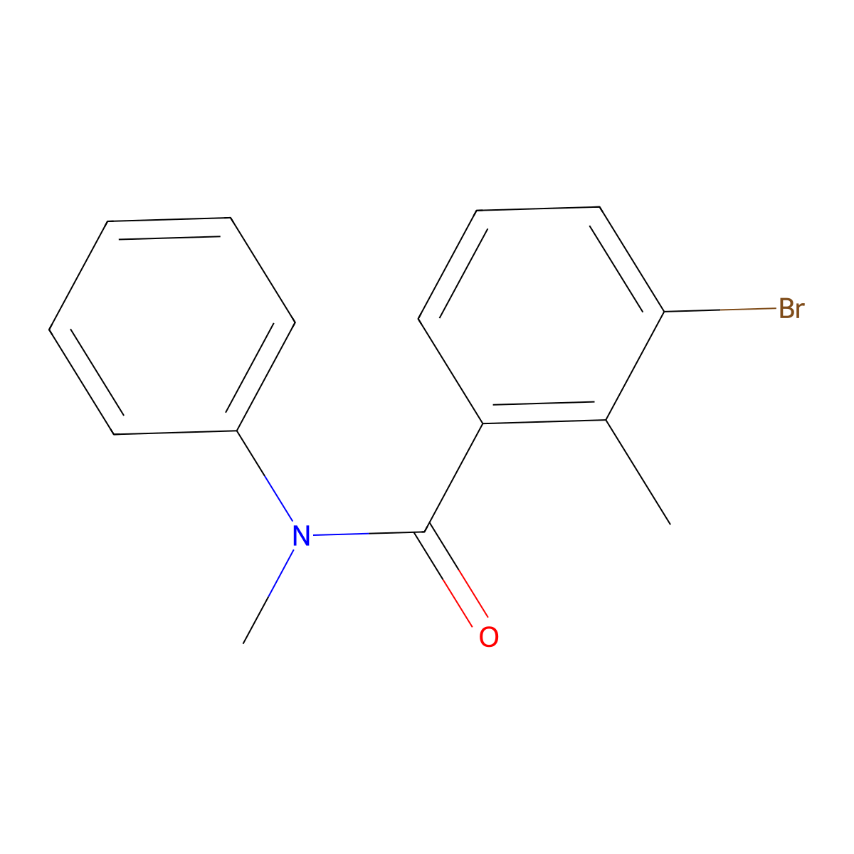 3-bromo-N,2-dimethyl-N-phenylbenzamide molecular structure, CAS 1469311-05-4