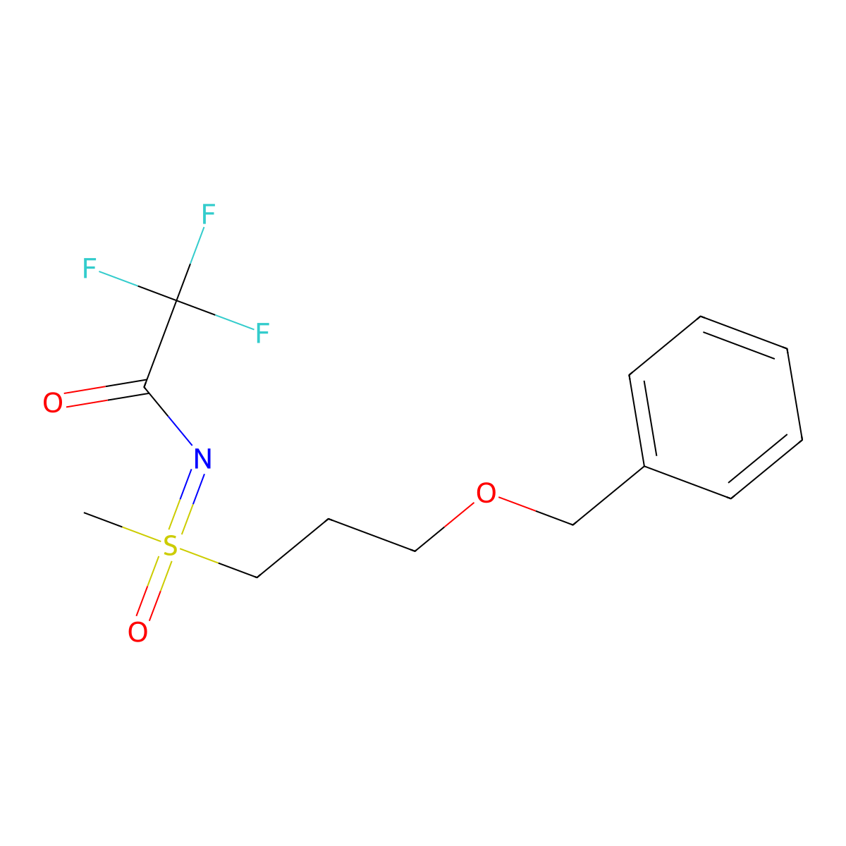 N-((3-(Benzyloxy)propyl)(methyl)(oxo)-l6-sulfaneylidene)-2,2,2-trifluoroacetamide molecular structure, CAS 146936-52-9