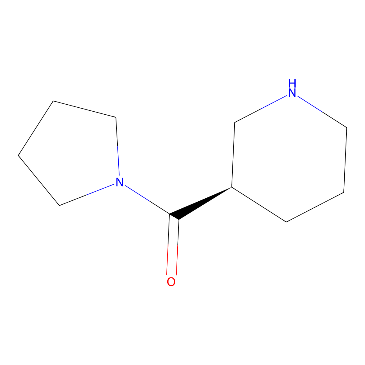 (R)-piperidin-3-yl(pyrrolidin-1-yl)methanone molecular structure, CAS 1469387-80-1