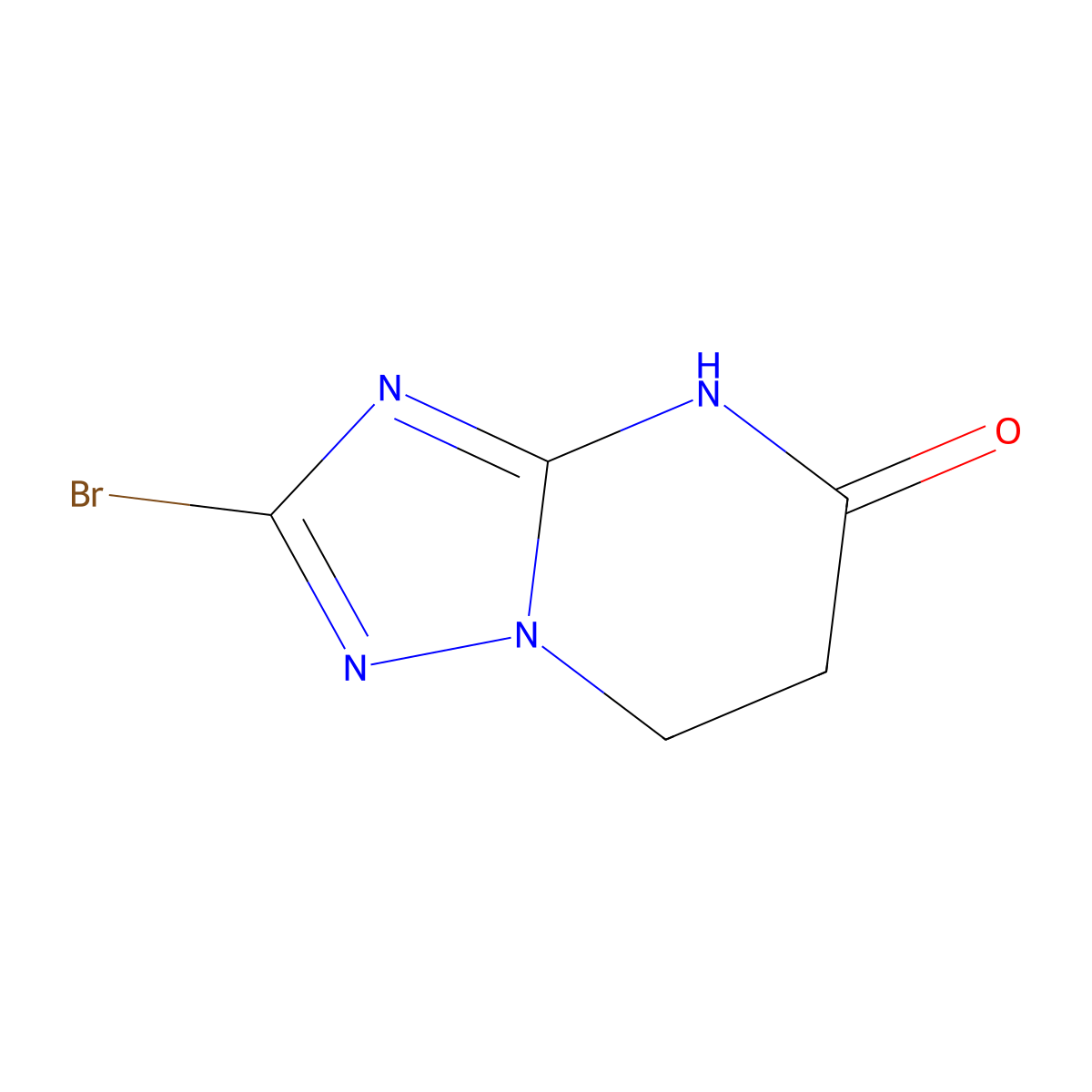 2-Bromo-6,7-dihydro-[1,2,4]triazolo[1,5-a]pyrimidin-5(1H)-one molecular structure, CAS 1469468-69-6