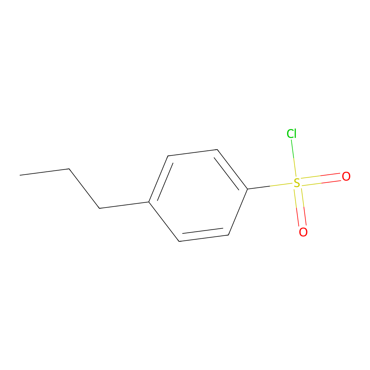 4-N-Propylbenzenesulphonyl chloride molecular structure, CAS 146949-07-7
