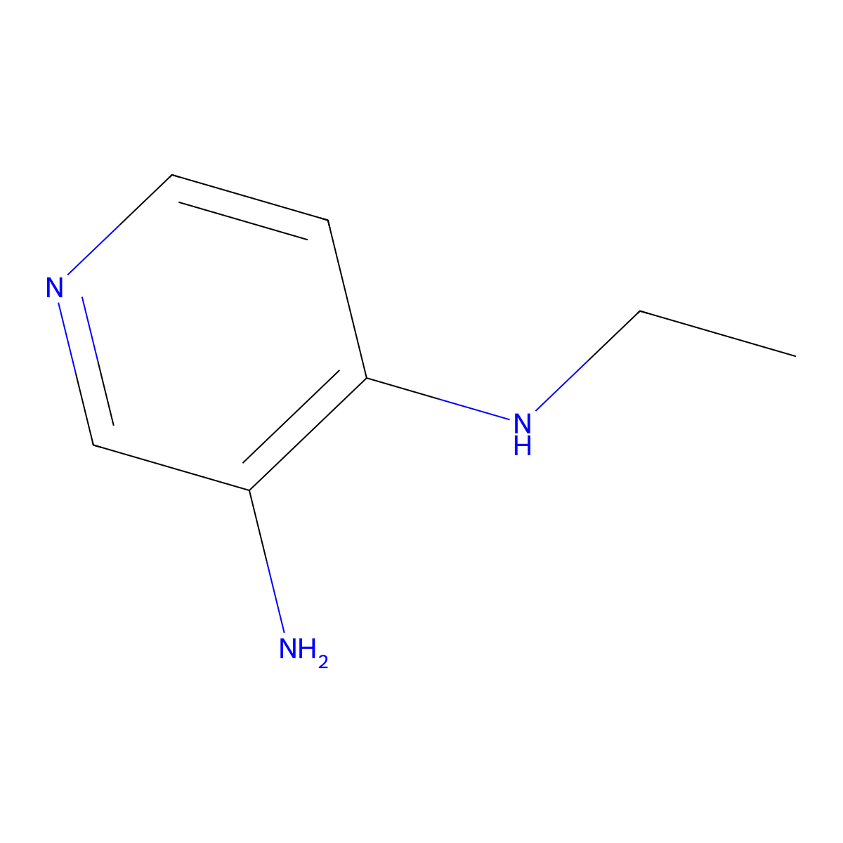 4-N-ethylpyridine-3,4-diamine molecular structure, CAS 146950-67-6