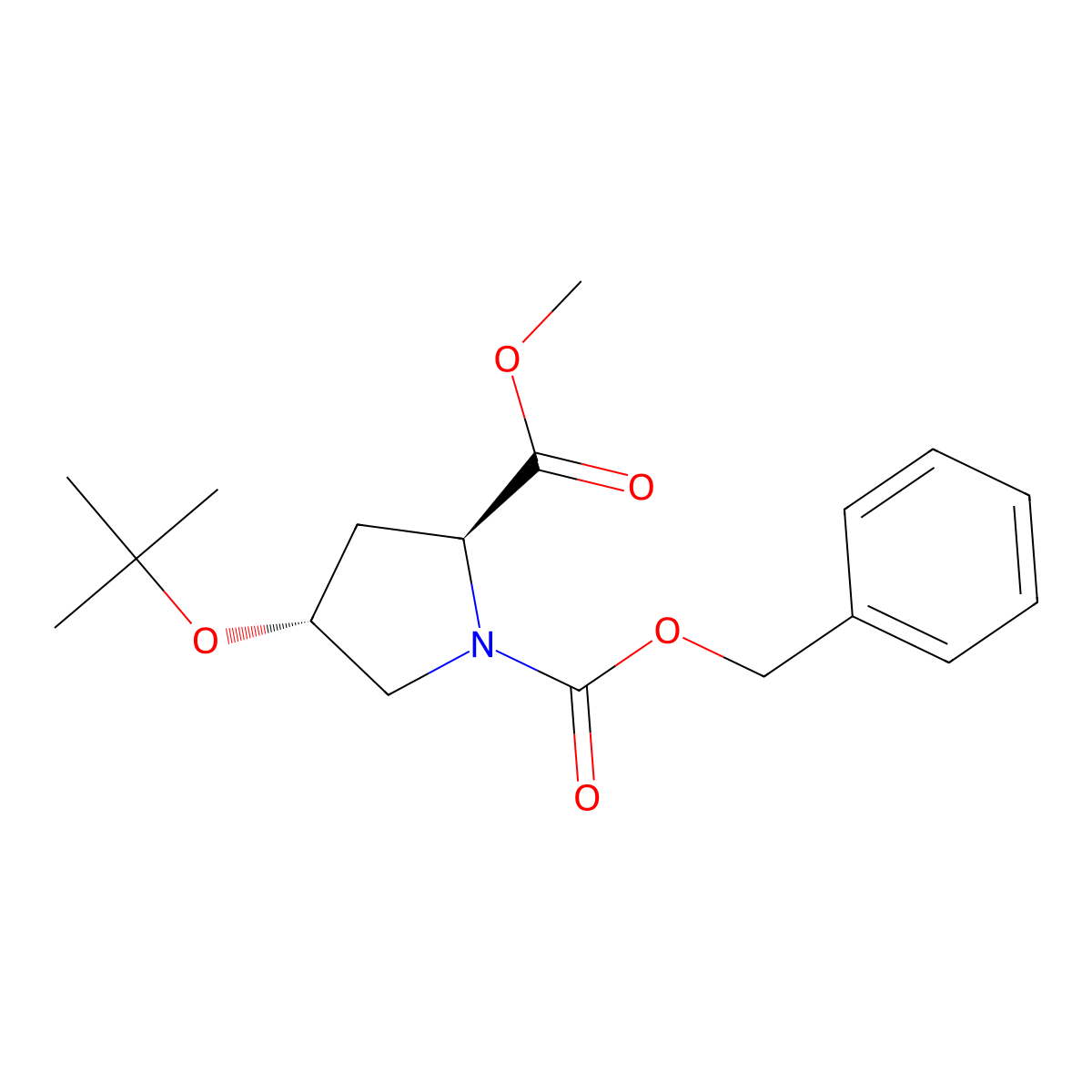 Z-Hyp(tBu)-OMe molecular structure, CAS 146951-99-7