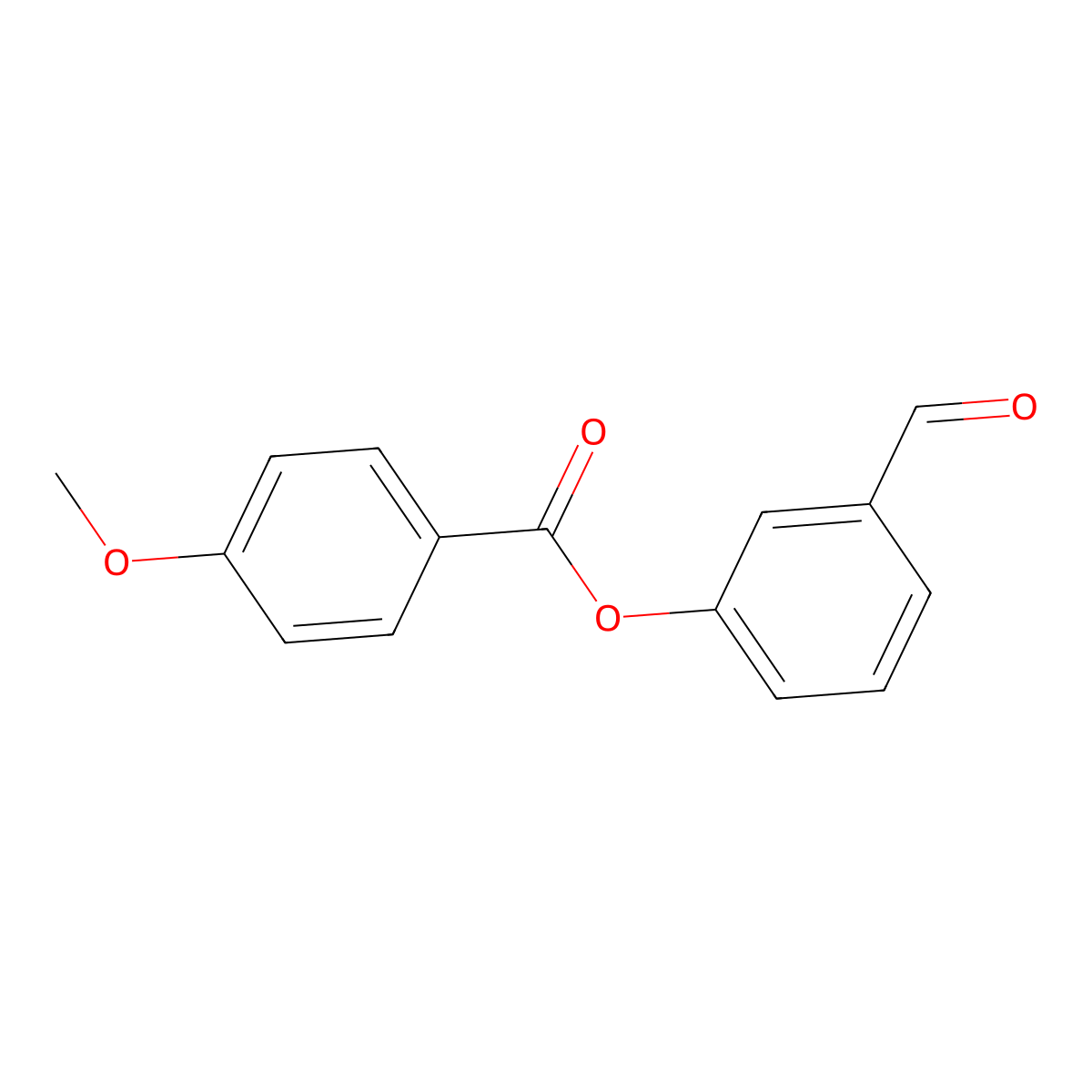 3-Formylphenyl 4-methoxybenzoate molecular structure, CAS 146952-27-4