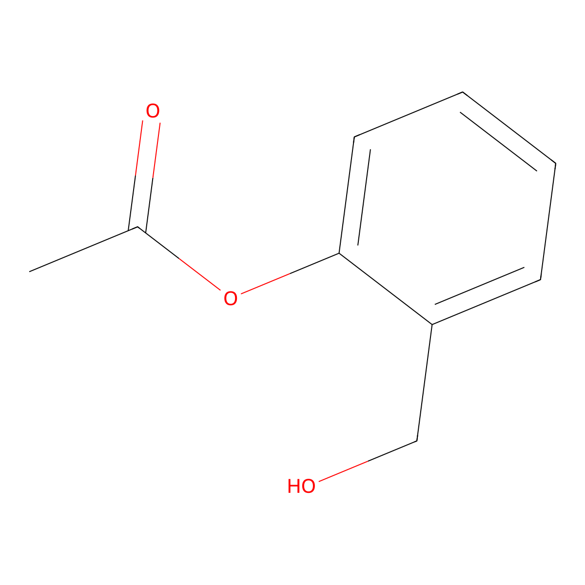 Benzenemethanol, 2-(acetyloxy)- molecular structure, CAS 146952-30-9