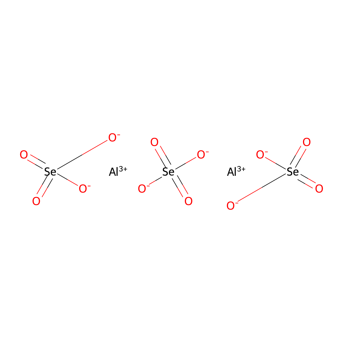 Selenic acid, aluminum salt (3:2) molecular structure, CAS 14696-77-6