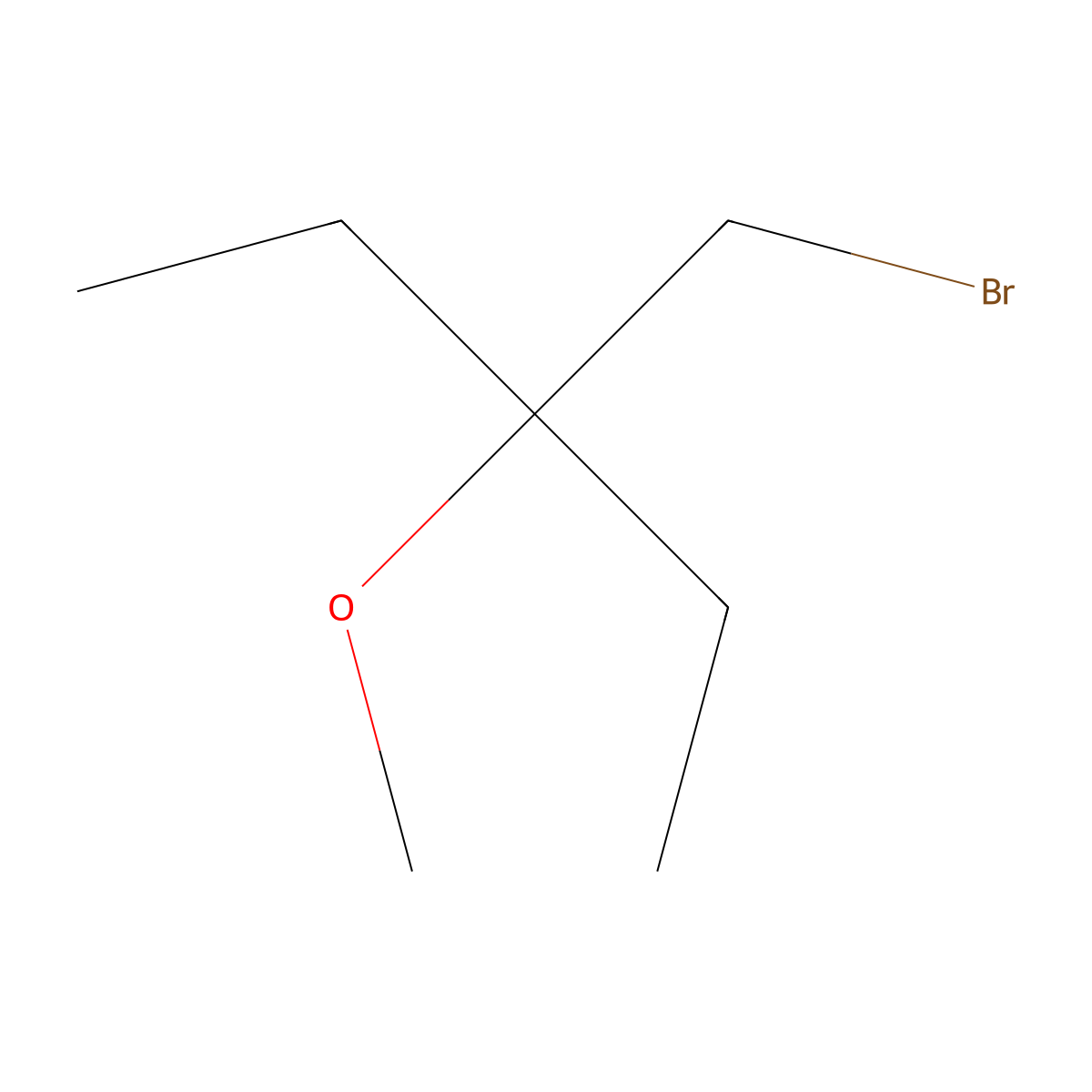 3-(Bromomethyl)-3-methoxypentane molecular structure, CAS 146965-24-4
